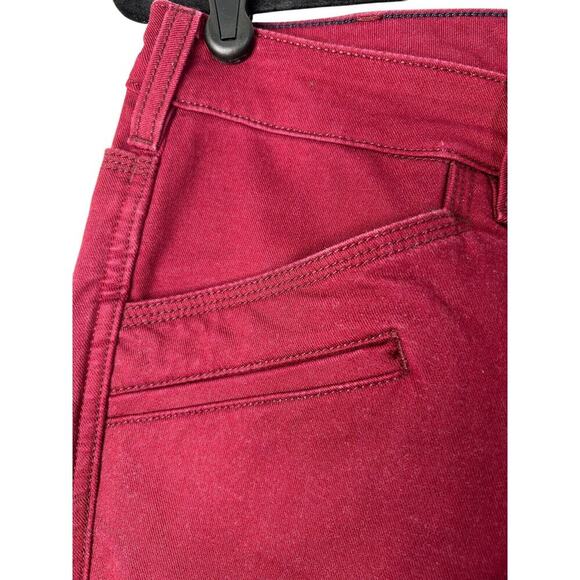 5.11 Tactical Defender-Flex Slim Jeans Womens Size 8 Long Red Mid Rise Utility - Picture 12 of 14
